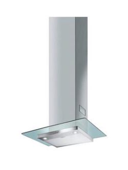 Smeg Kfv62De 60Cm Built In Clear Glass Chimney Hood